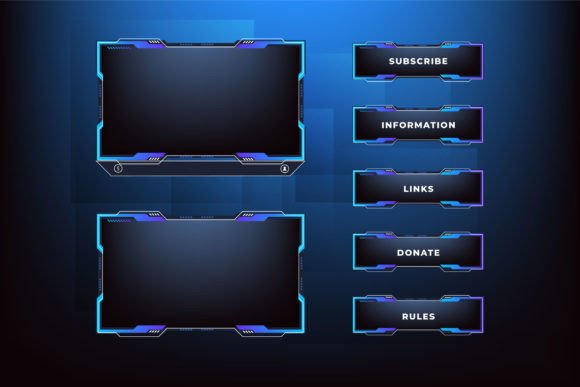 Download Streaming Screen Panel Border Design - Border Collection