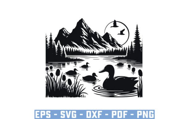 Download Flying Mallard Duck Silhouette Files Svg - Silhouette files Collection