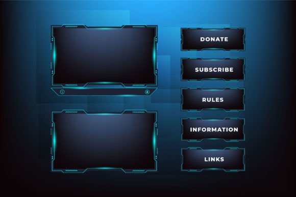Download Streaming Overlay Border Frame Design - Border Collection