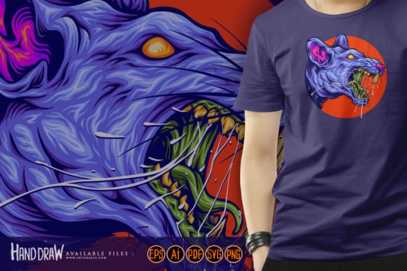 Download Zombie Rat Head Frightening Depiction - Zombie Collection